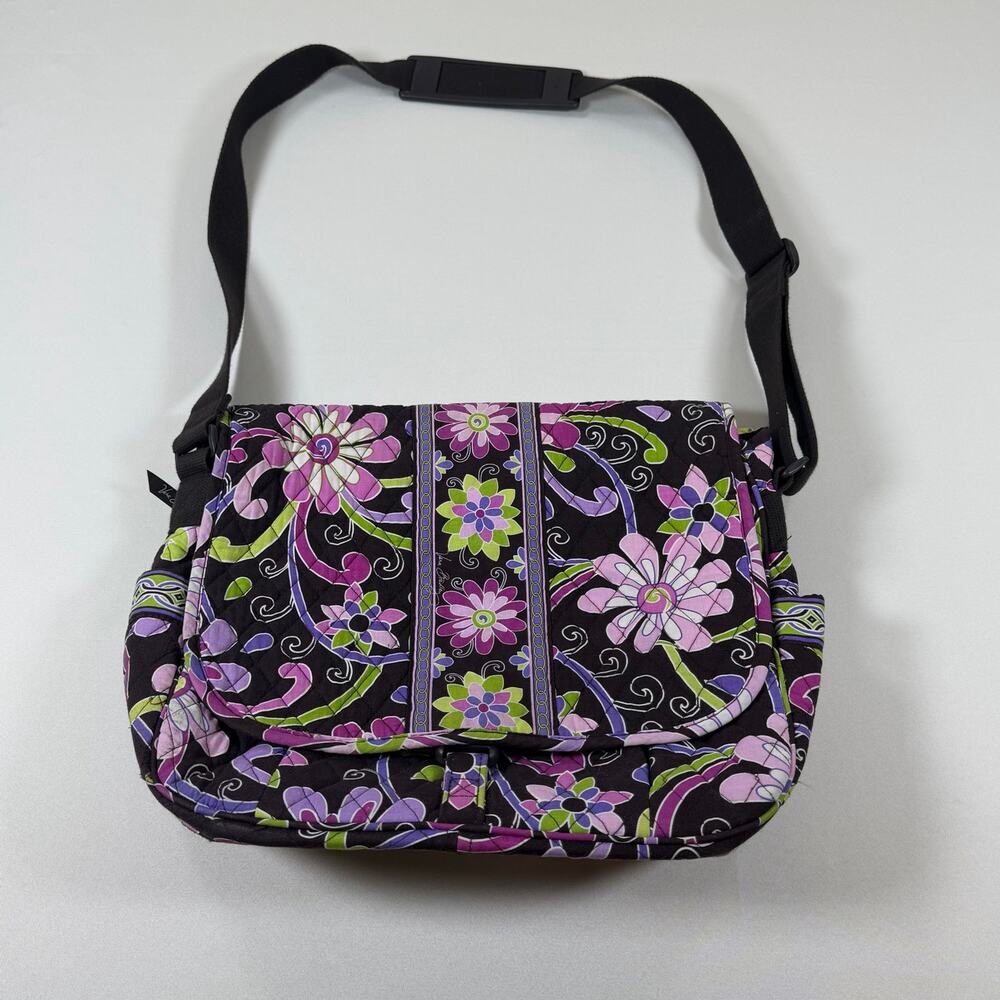 Vera Bradley Retired Pattern Purple Punch Messenger Bag
Excellent Condition